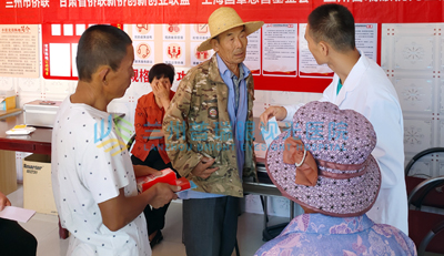 "僑愛心工程——光明使者”甘肅白內障復明工程走進西果園